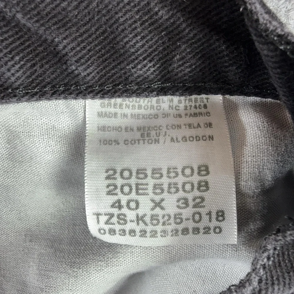 Lee Jeans Mens 40x31 Gray Relaxed Fit Straight Leg Charcoal Wash Denim Pants